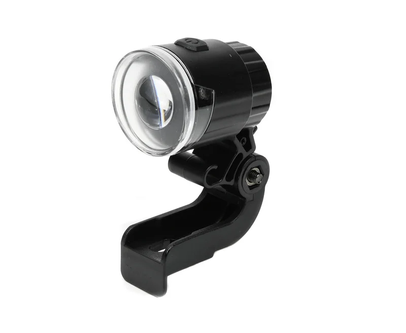 Kompakter LED-Fahrradscheinwerfer, IPX3, Blink- und Dauerlichtmodus, inkl. Batterien