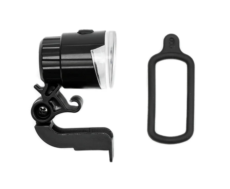 Kompakter LED-Fahrradscheinwerfer, IPX3, Blink- und Dauerlichtmodus, inkl. Batterien