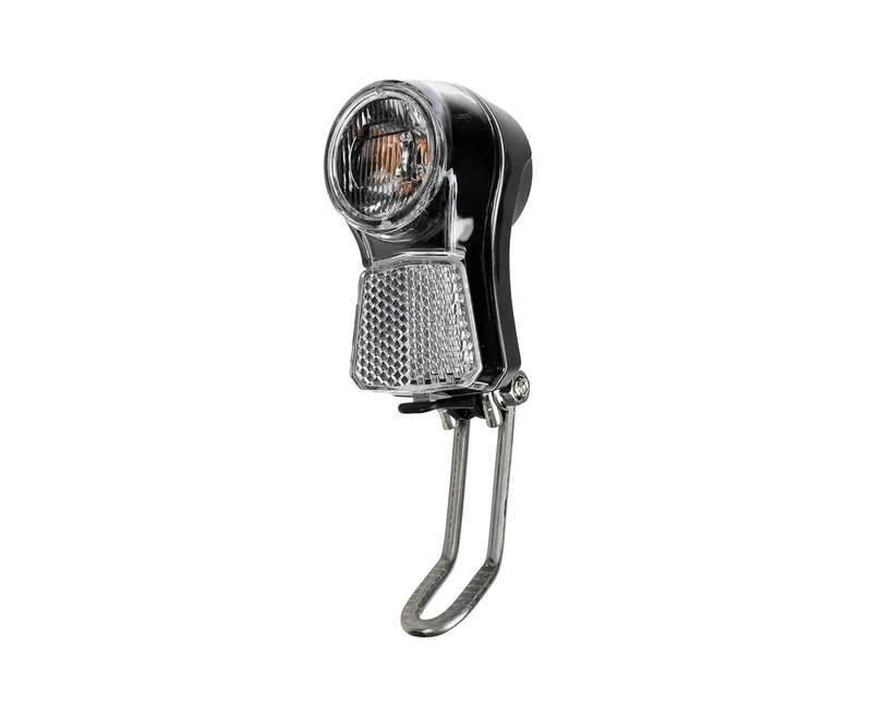 Fahrrad-Scheinwerfer Sport LED, 1 weiße LED, 3 Leuchtmodi, Gabelmontage
