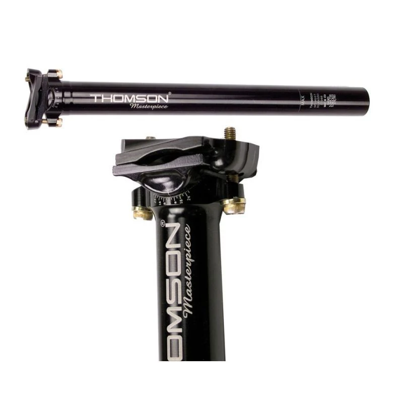 Sattelstütze Thomson Masterpiece 330mm 16mm Versatz Aluminium Schwarz