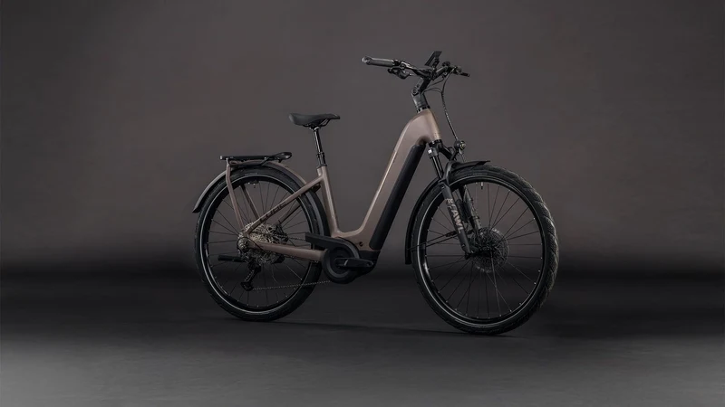 Cube Kathmandu Hybrid EXC ABS 800 Wh E-Bike Easy Entry 28" cedar´n´chrome