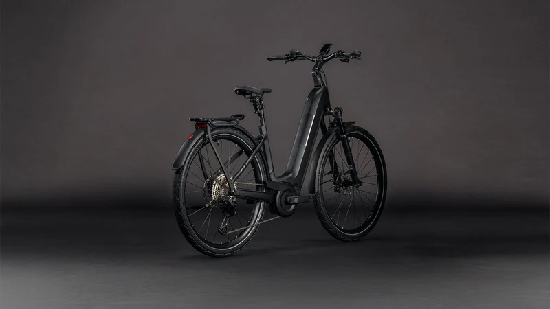 Cube Kathmandu Hybrid SLX 800 Wh E-Bike Easy Entry 28" silverdust´n´chrome