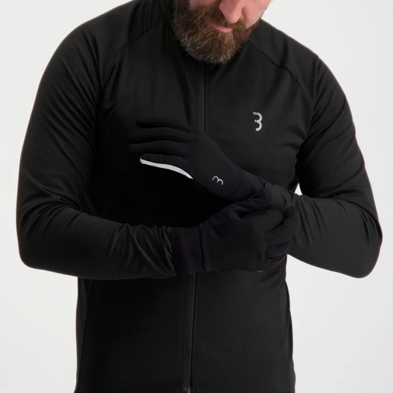 BBB Cycling BBB winterhandschuhe ControlZone S schwarz S - leichter Softshell-Handschuh für milde Wintertage