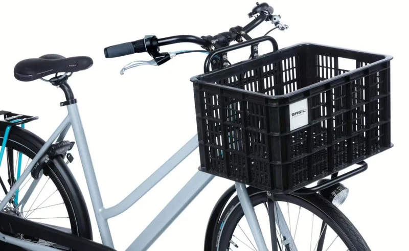 Basil H.R.-Korb Fahrradkiste MIK 2.0 L - recycelter Kunststoff / 40 l - inkl. vormontierter MIK 2.0-Adapterplatte