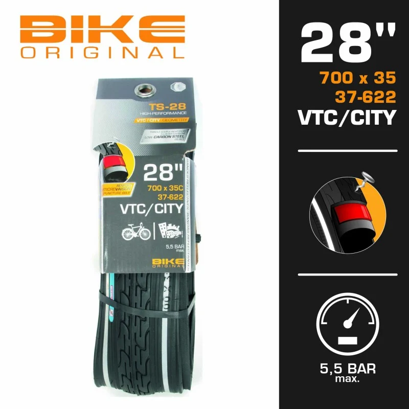 Pneu Vélo Tout Chemin à tringles souples 700 x 35C pour vélo