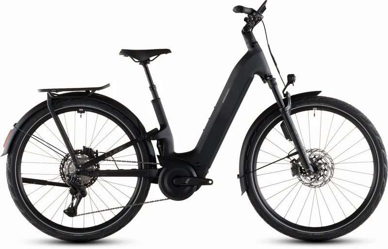 Cube Kathmandu Hybrid One11 HPC SLT 800 Wh E-Bike Easy Entry 28" carbon´n´silverdust