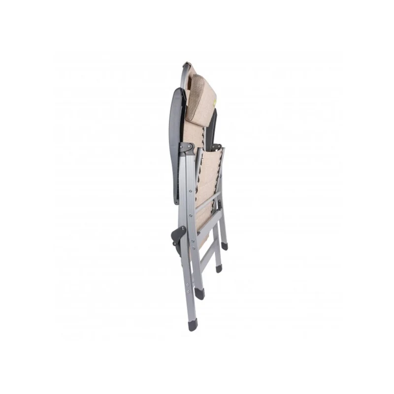 Via Mondo Campingstuhl Cozy Relax II, Klappstuhl, 7 Pos. breite Armlehnen, Alu