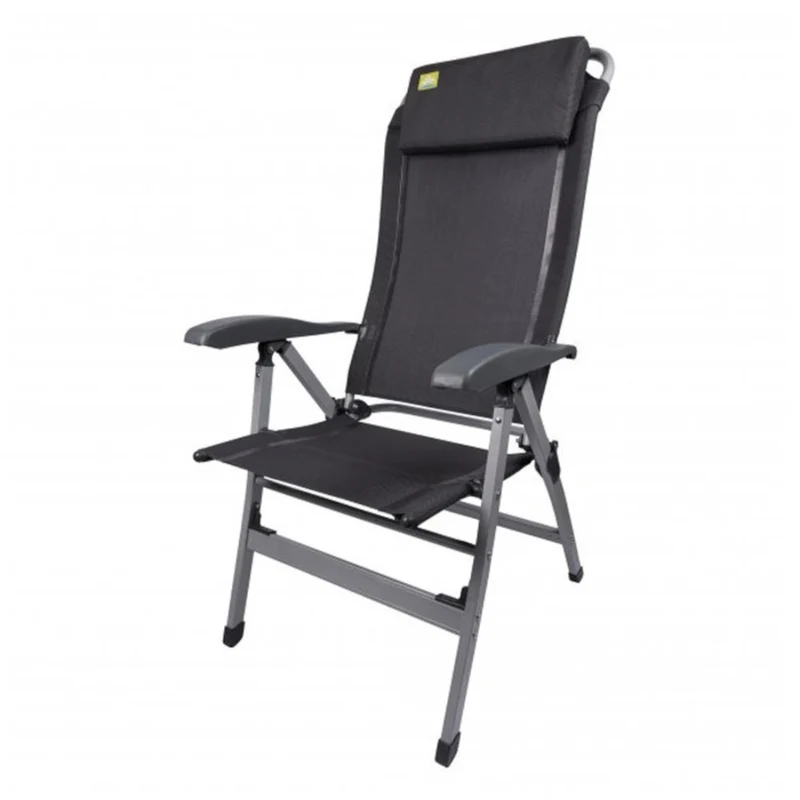 Via Mondo Campingstuhl Comfort II, Alu Klappstuhl mit 7 Pos. inkl. Kopfstütze