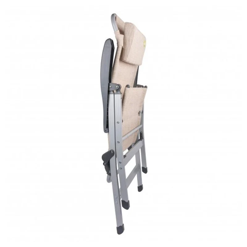 Via Mondo Campingstuhl Comfort II, Alu Klappstuhl mit 7 Pos. inkl. Kopfstütze