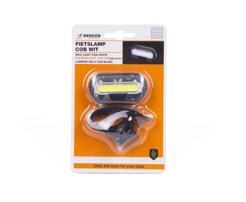 Fahrradlicht COB Weiß - 15 LED, 3 Modi, Silikonband, inkl. Batterien