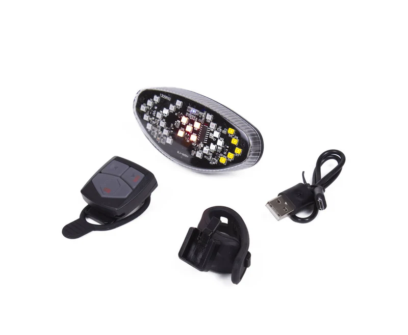 LED-Fahrradlicht 3,7V/800mAh mit Blinker und Fernbedienung