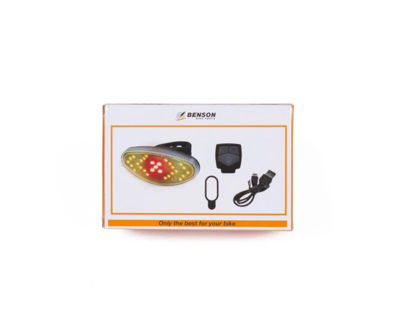 LED-Fahrradlicht 3,7V/800mAh mit Blinker und Fernbedienung