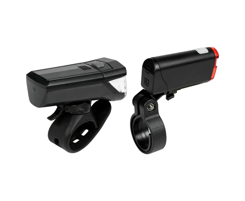LED-Fahrradlampen-Set: 30 Lux, IPX4, AAA-Batterien, Sicherheit & Sichtbarkeit