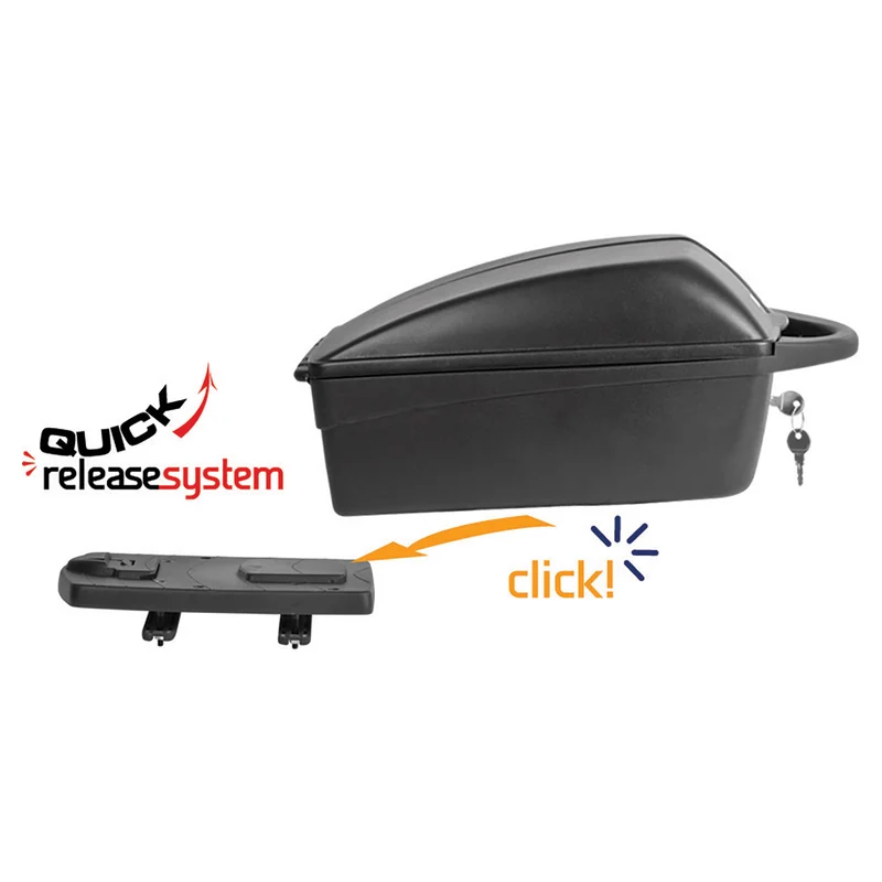 Top case vélo amovible Quick release Polisport