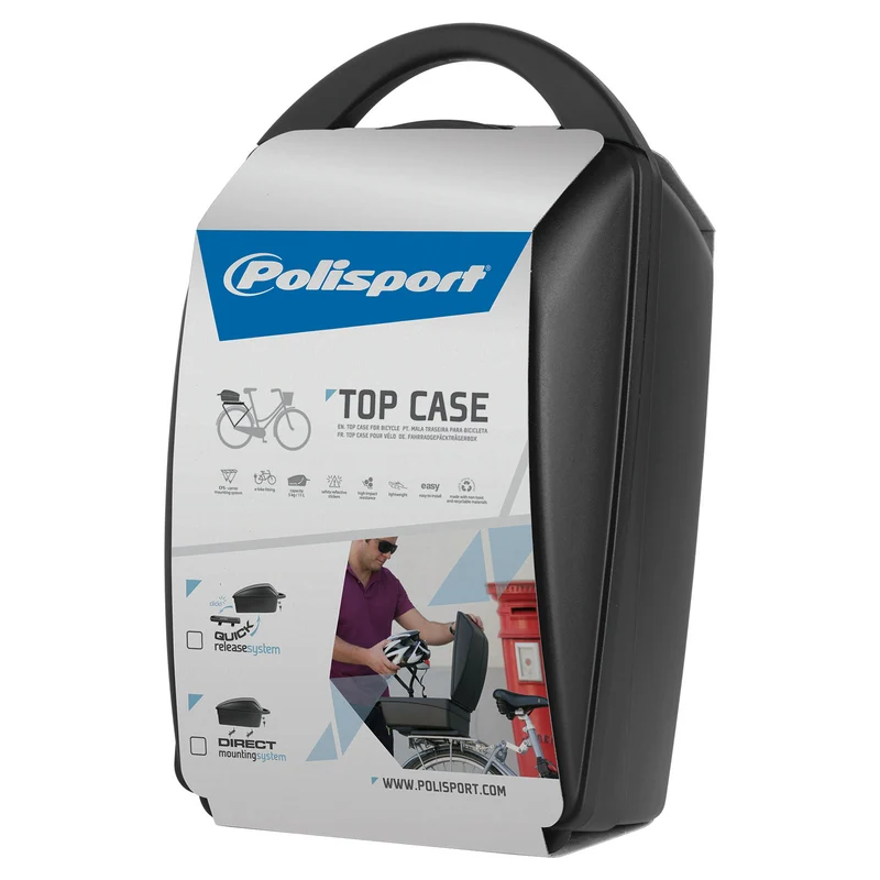 Top case vélo amovible Quick release Polisport