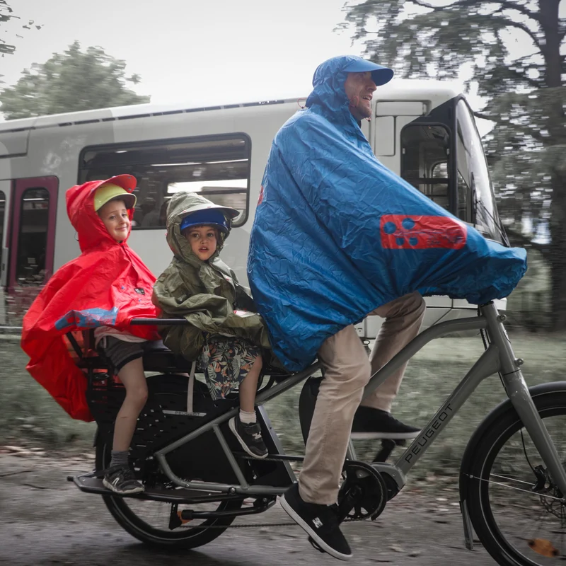 Poncho pluie étanche siège vélo et enfant Fulap Jr Spad de ville