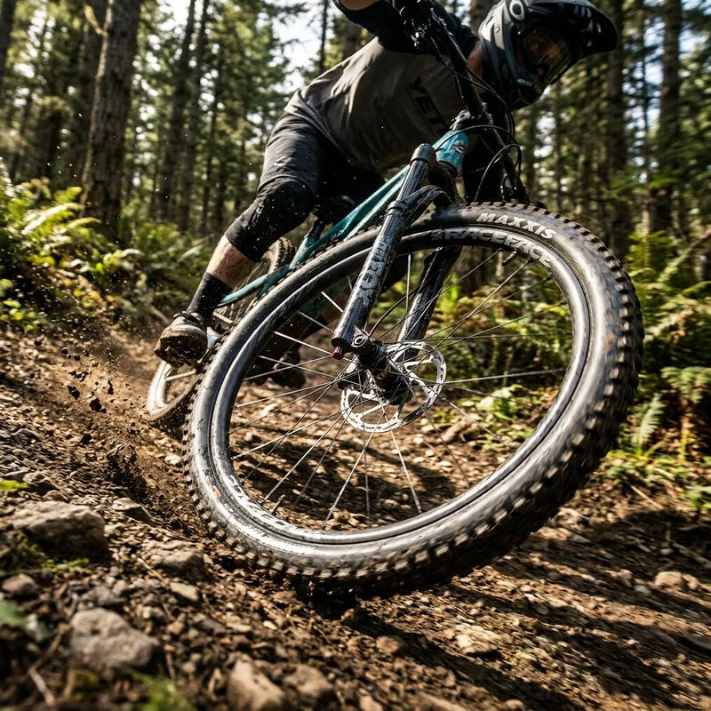 Race Face Era SL Carbon Laufrad VR, 29", 110x15mm, 6-Loch, schwarz - leichtes Enduro-Frontwheel