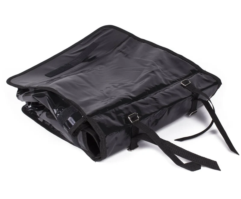 Doppelte Fahrradtasche 46L Schwarz Bisonyl, Ideal für Einkäufe