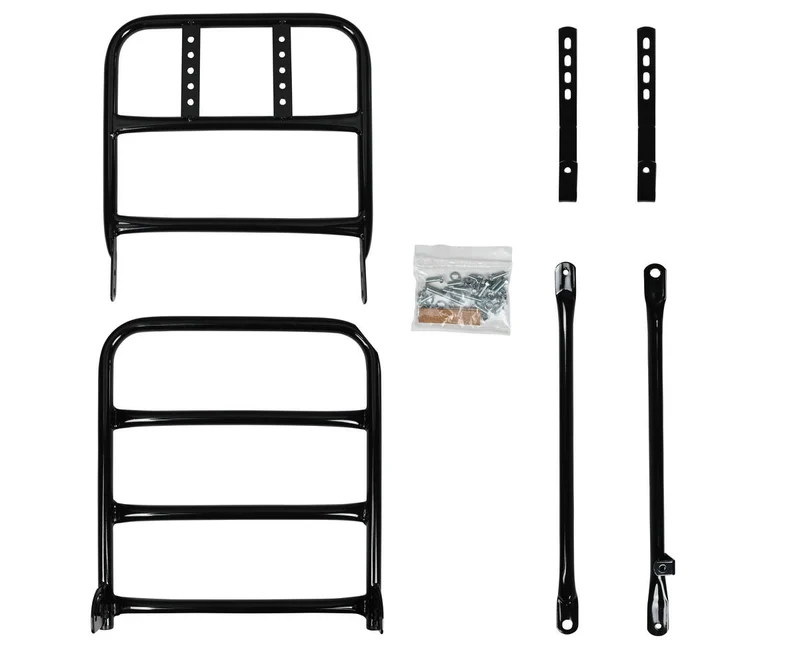 Fahrrad-Frontgepäckträger 28" + Halterung Schwarz