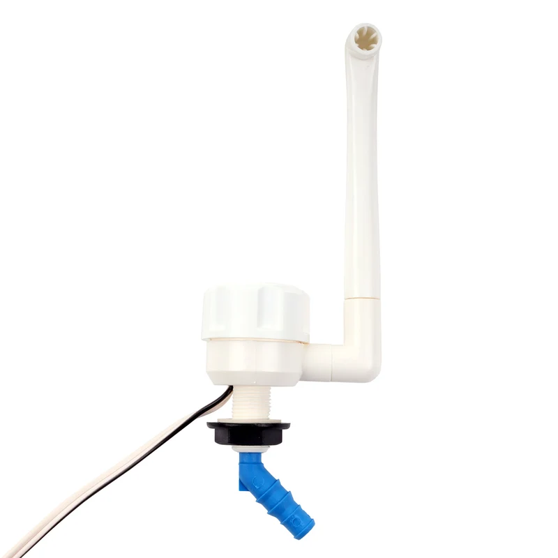 12V Wasserhahn Windsor weiß, Kunststoff, Bauhöhe: 135 mm, 90 g & Tauchpumpe