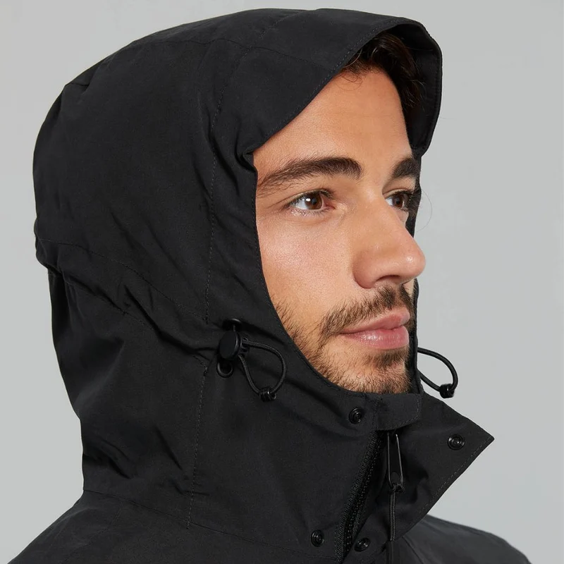 Parka de pluie vélo étanche noir pour hommes Mosse Basil