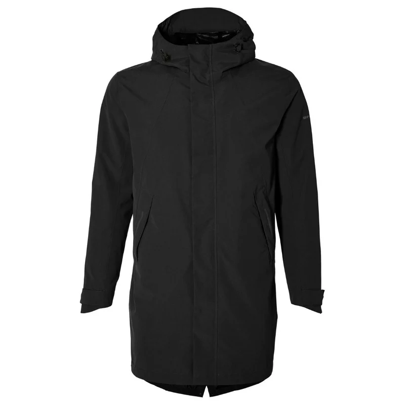 Parka de pluie vélo étanche noir pour hommes Mosse Basil