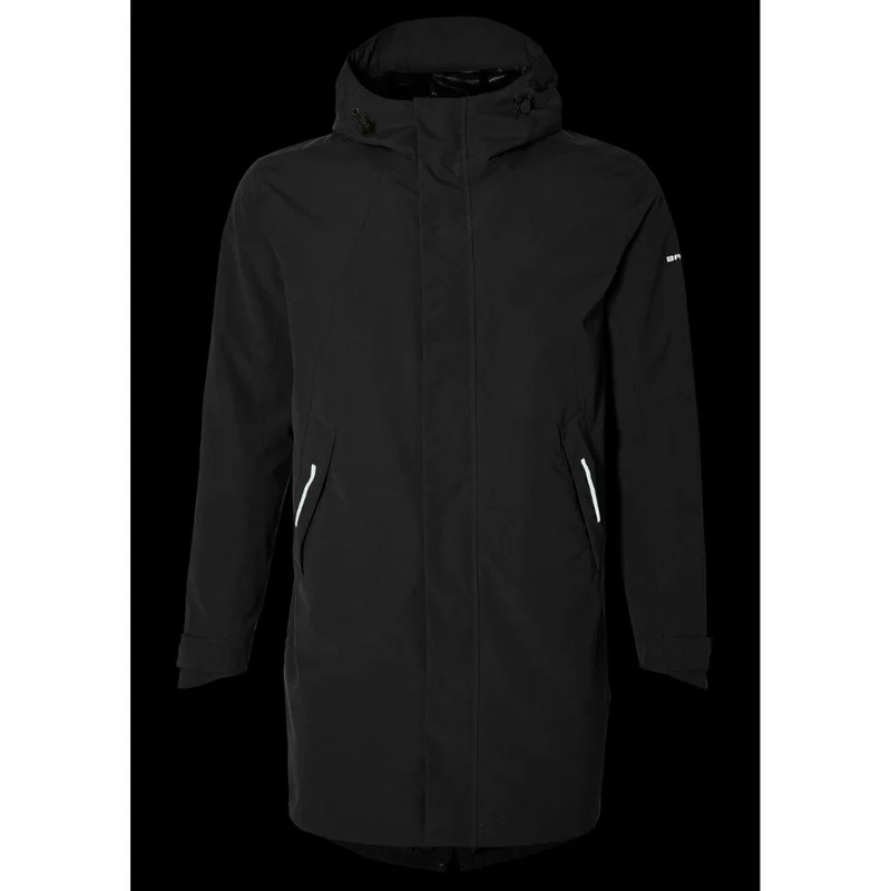 Parka de pluie vélo étanche noir pour hommes Mosse Basil
