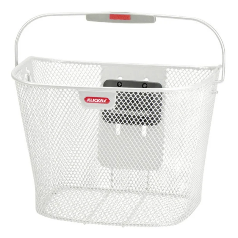 Panier vélo Uni blanc pour fixation Klickfix