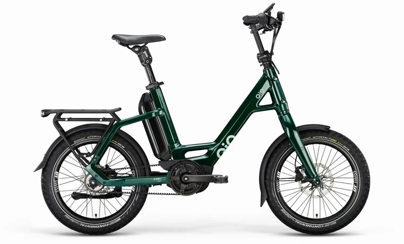 QiO EINS P-5 Rücktrittnabe 545 Wh E-Kompaktrad 20" forest green 48 cm
