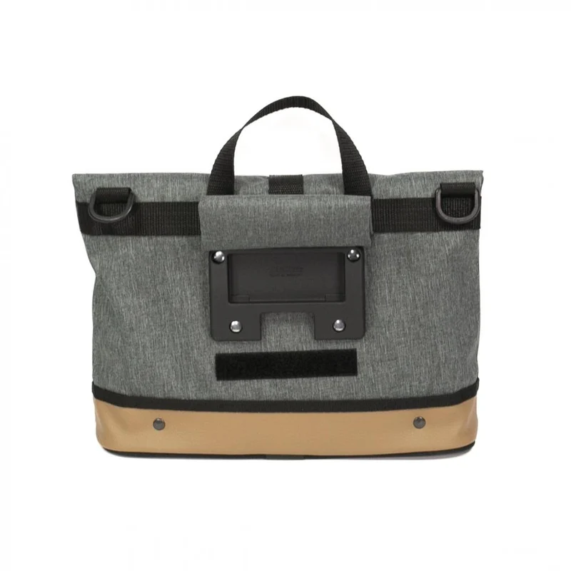 Haberland Lenkertasche Mel eMotion grau/hellbraun - elegante Lenkertasche mit KLICKfix