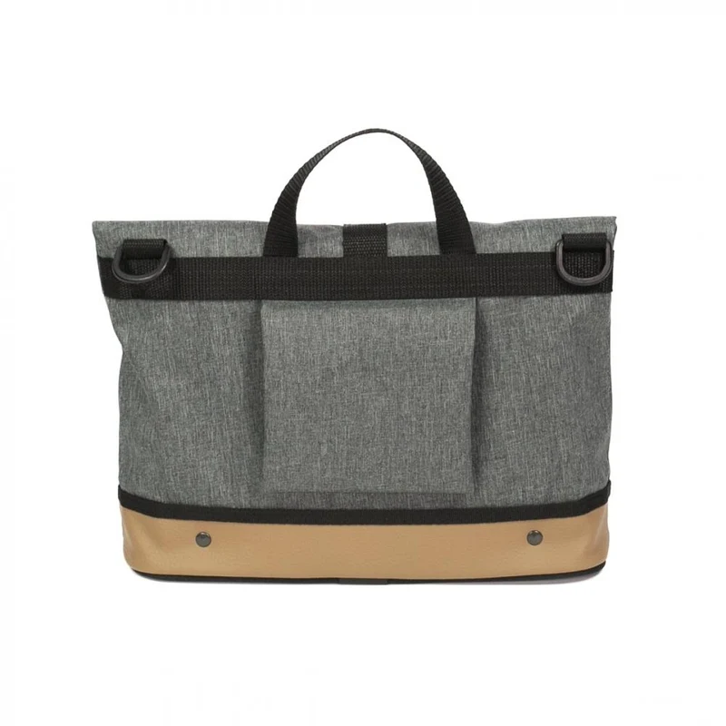 Haberland Lenkertasche Mel eMotion grau/hellbraun - elegante Lenkertasche mit KLICKfix