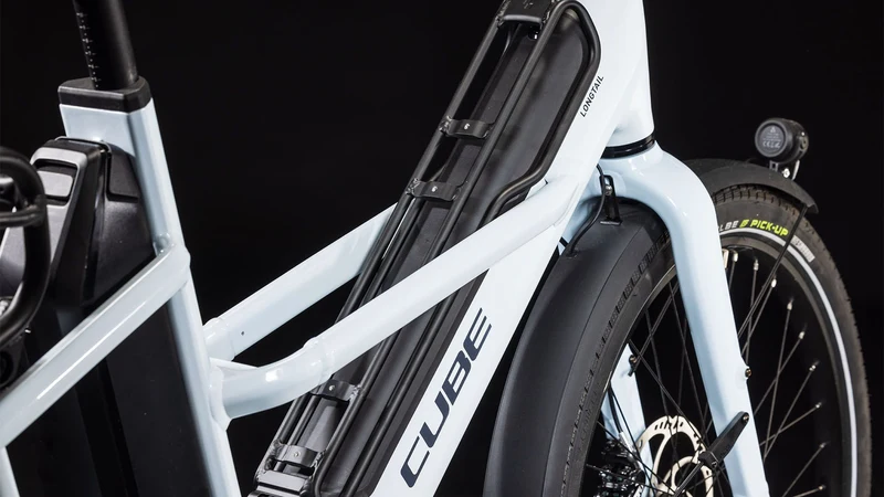 Cube Longtail Sport Hybrid 725 Wh E-Bike Transport 26" flashwhite´n´reflex one size
