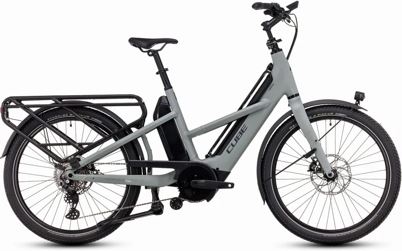 Cube Longtail Sport Hybrid 725 Wh E-Bike Transport 26" swampgrey´n´reflex one size