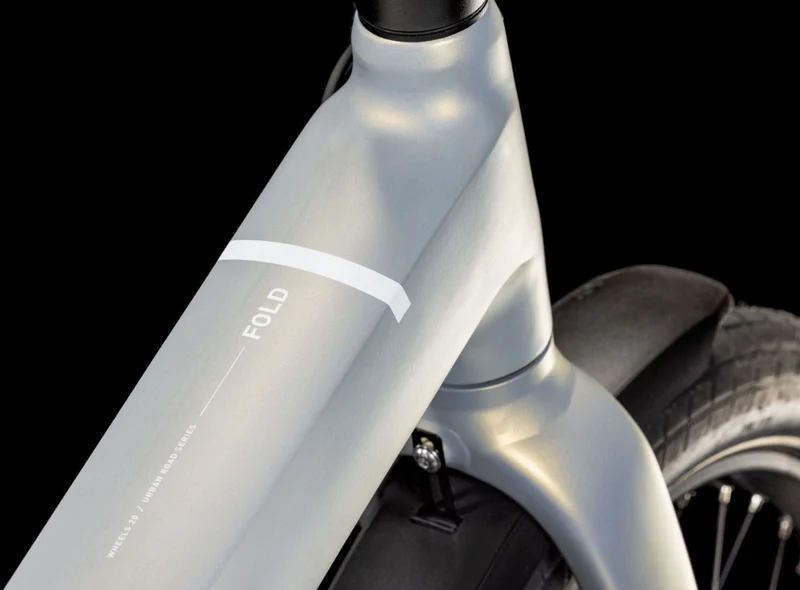 Cube Fold Hybrid Comfort 500 Wh E-Bike 20" pearlysilver´n´white one size
