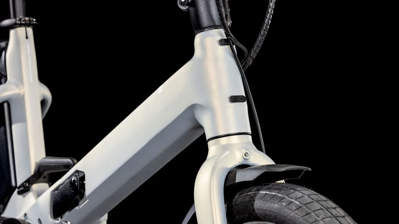 Cube Fold Hybrid Comfort 500 Wh E-Bike 20" pearlysilver´n´white one size