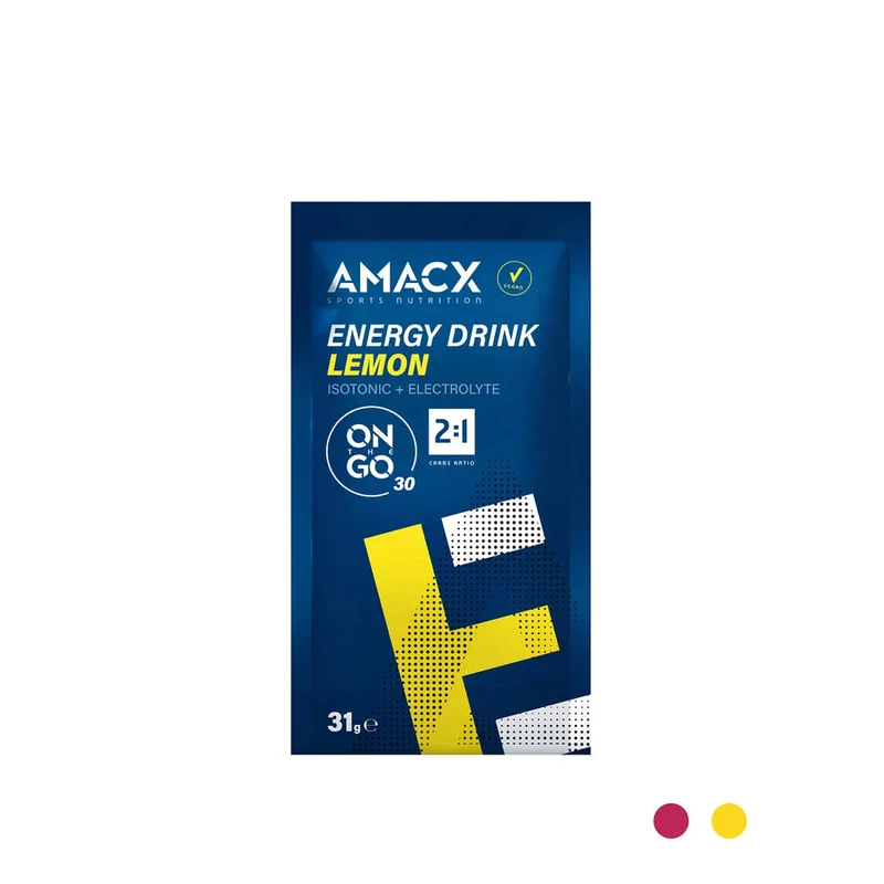 Energiegetränk Amacx Energy Drink On The Go Zitrone Box 12stk Blau