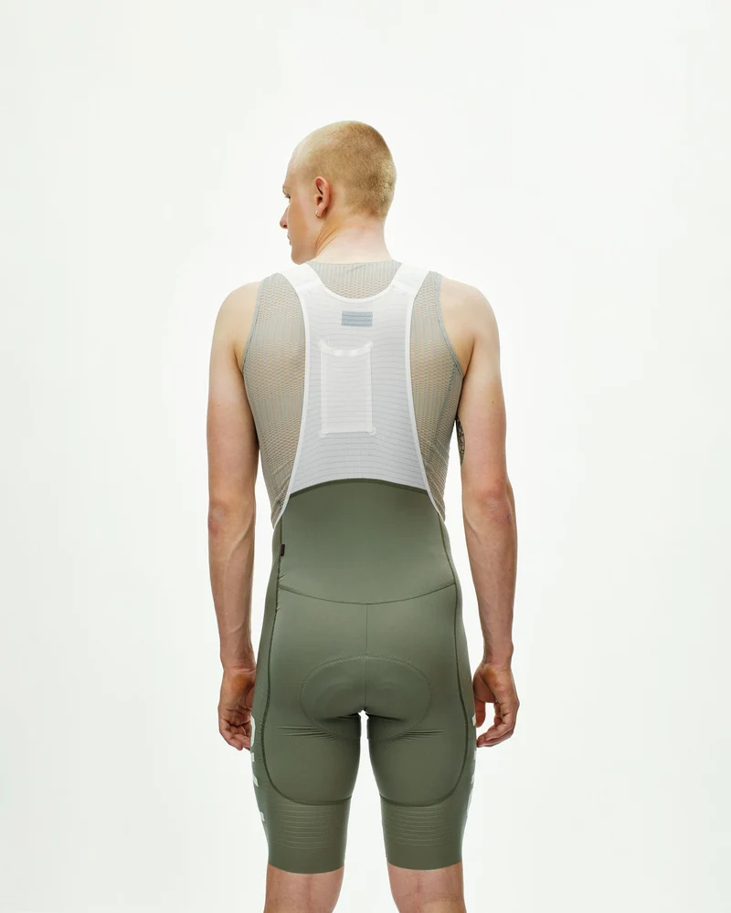 Pas Normal Studios Kurze Trägerhose PAS Mechanism Pro Herren Grey Moss