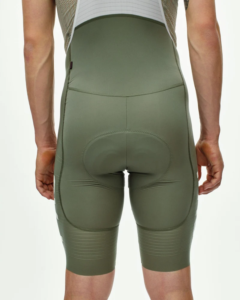 Pas Normal Studios Kurze Trägerhose PAS Mechanism Pro Herren Grey Moss