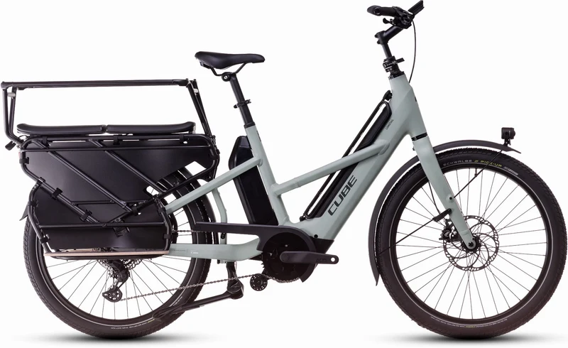 Cube Longtail Sport Hybrid Family 725 Wh E-Lastenrad 26" swampgrey´n´reflex one size
