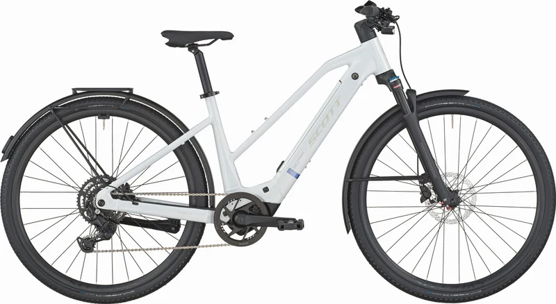 Scott Passage 20 Slope 400 Wh E-Bike Trapez 28" bianco white
