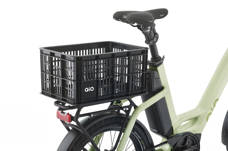QiO Crate S MIK 2.0 Kunststoff-Fahrradkasten schwarz 17,5 L