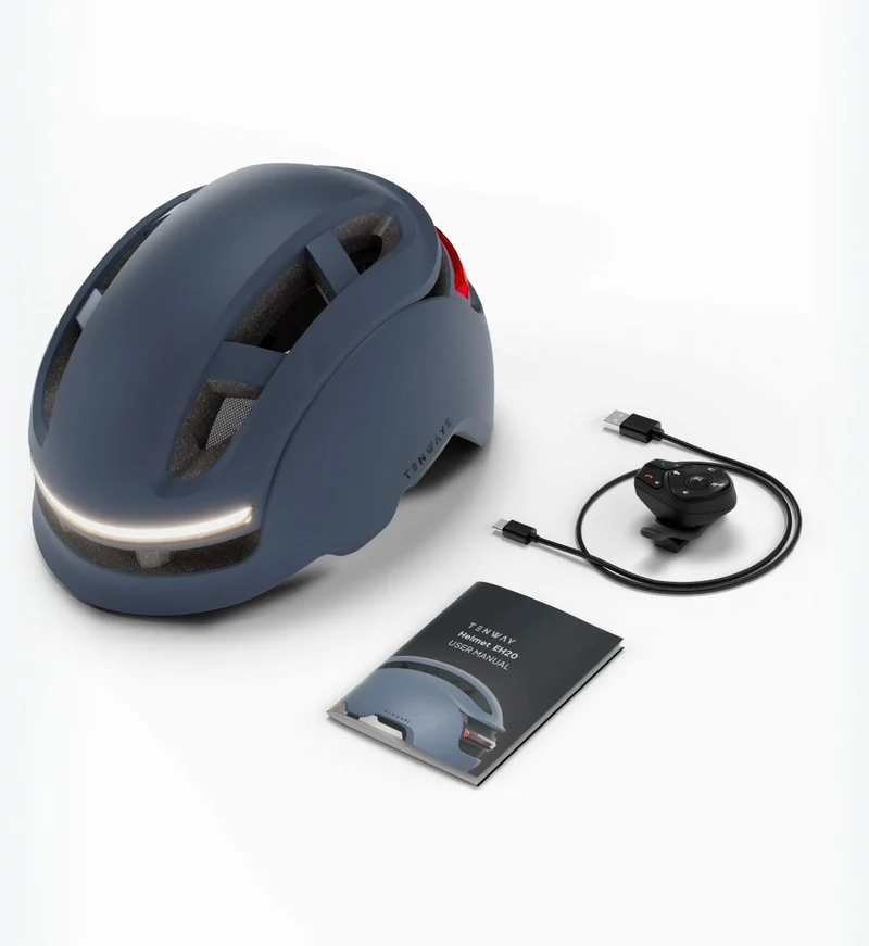 Tenways EH20 Smart-Helm Floral Silver 57-61 cm