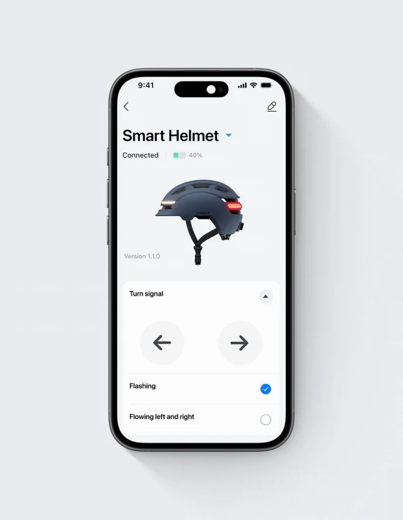 Tenways EH20 Smart-Helm Floral Silver 57-61 cm