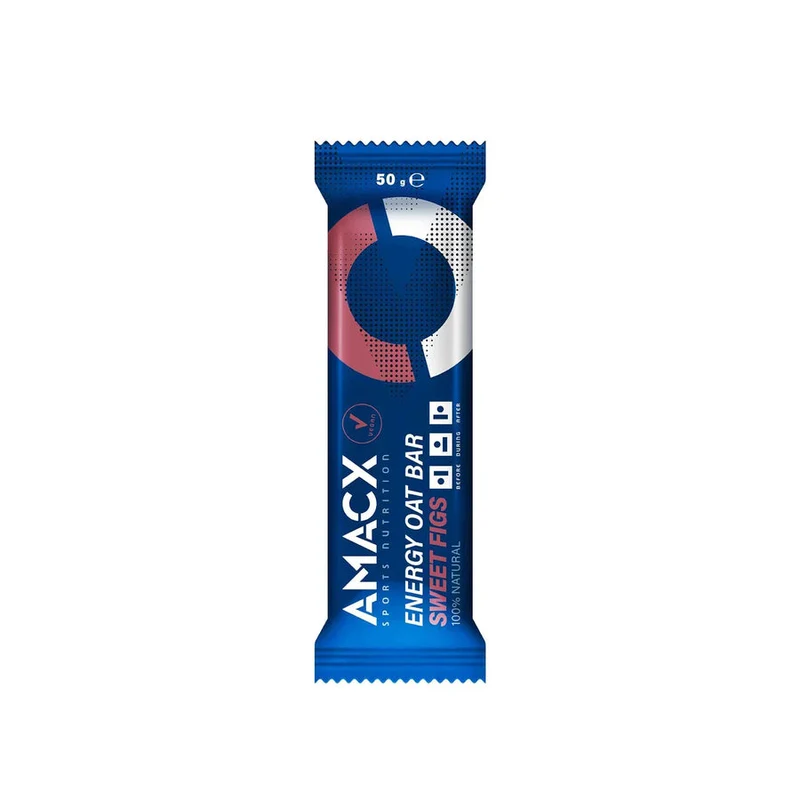 Energie-Haferriegel Amacx Energy Oat Bar Süße Feigen Box 12stk Transparent