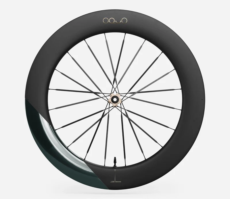 Oquo Vorderrad Rennrad RA80LTD CS Escape Green Gloss