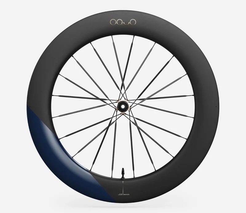 Oquo Hinterrad Rennrad RA80LTD CS Shimano HG Metallic Navy Blue Matt