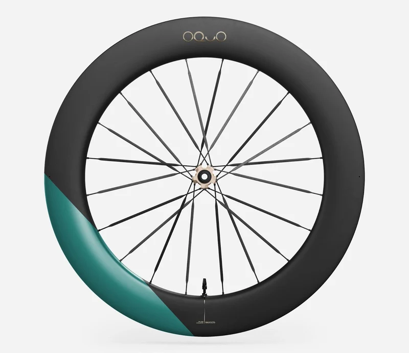 Oquo Vorderrad Rennrad RA80LTD CS Metallic Jade Matt