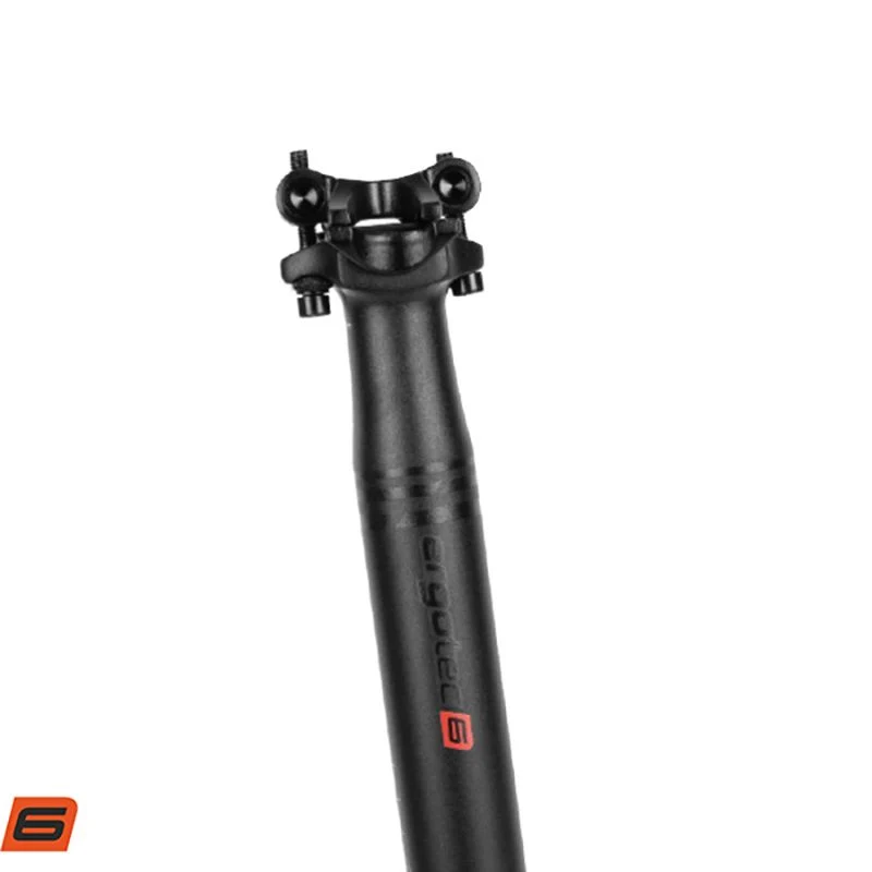 Sattelstütze Ergotec Skalar 400mm 10mm Versatz Aluminium Schwarz