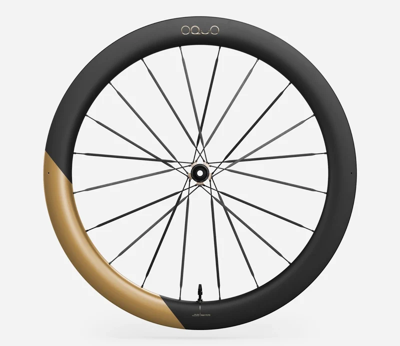 Oquo Hinterrad Rennrad RA57LTD CS Sram XDR Metallic Golden Sand Matt
