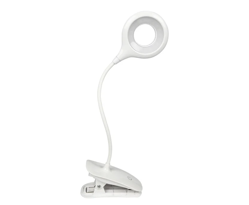 LED-Klemmlampe 3W USB-aufladbar, dimmbar für Lesen und Arbeitsplatz
